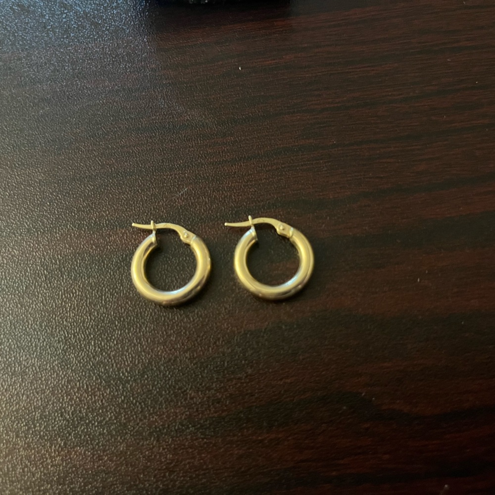 10k gold 15mm hoops